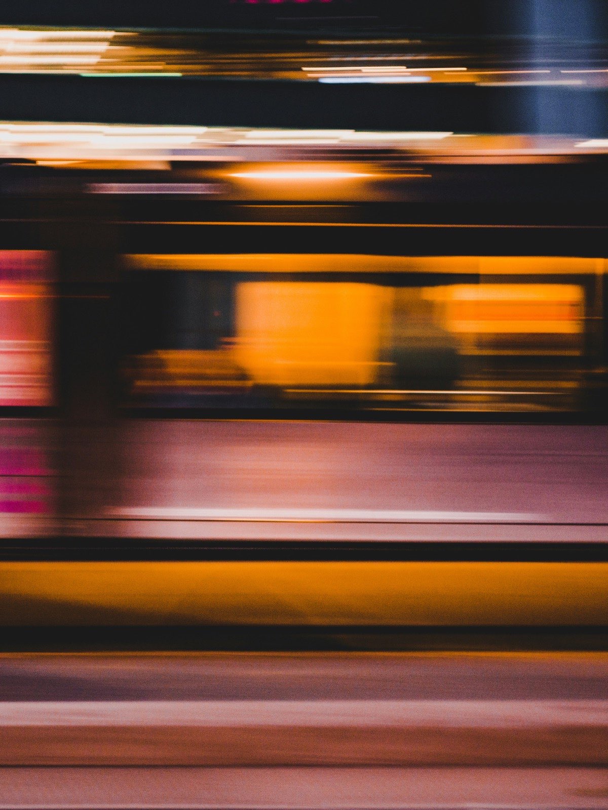 Luzes urbanas em longa exposição